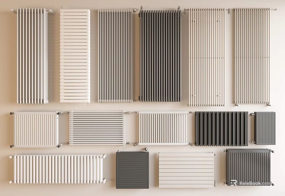 Stylish Window Blinds Collection With Modern Designs And Diverse Colors For Home Decor 3d model 