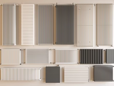 Stylish Window Blinds Collection With Modern Designs And Diverse Colors For Home Decor 3d model