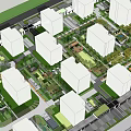 Residential Community Site Plan Featuring Building Layout Green Areas and Pathways