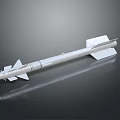 Silver Aerospace Rocket Model With Fins On Black Smooth Surface And Reflection