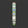 Luxury Cruise Ship Featuring Multiple Decks Green Lawn Area Modern Design And Blue Decor