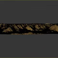 3D Terrain Model With Mountain Ranges Valleys Green Yellow And Detailed Topography