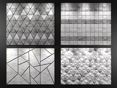 Modern soft bag soft wall combination 3d model
