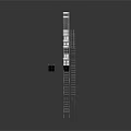 3D Modeled Industrial Structural Components With Metal Staircase And Platform Frames