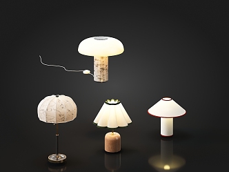 Middle Style Table Lamp 3d model