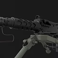 Realistic heavy machine gun 3D model 3d model
