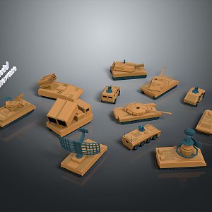 Light Tank Light Armored Tank Modern Tank World War II Tank World War I Tank Heavy Tank 3d model