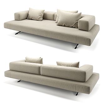 Modern Multi-Person Sofa Two-Person Sofa Casual Sofa Living Room Sofa Leather Sofa Corner Sofa 3d model