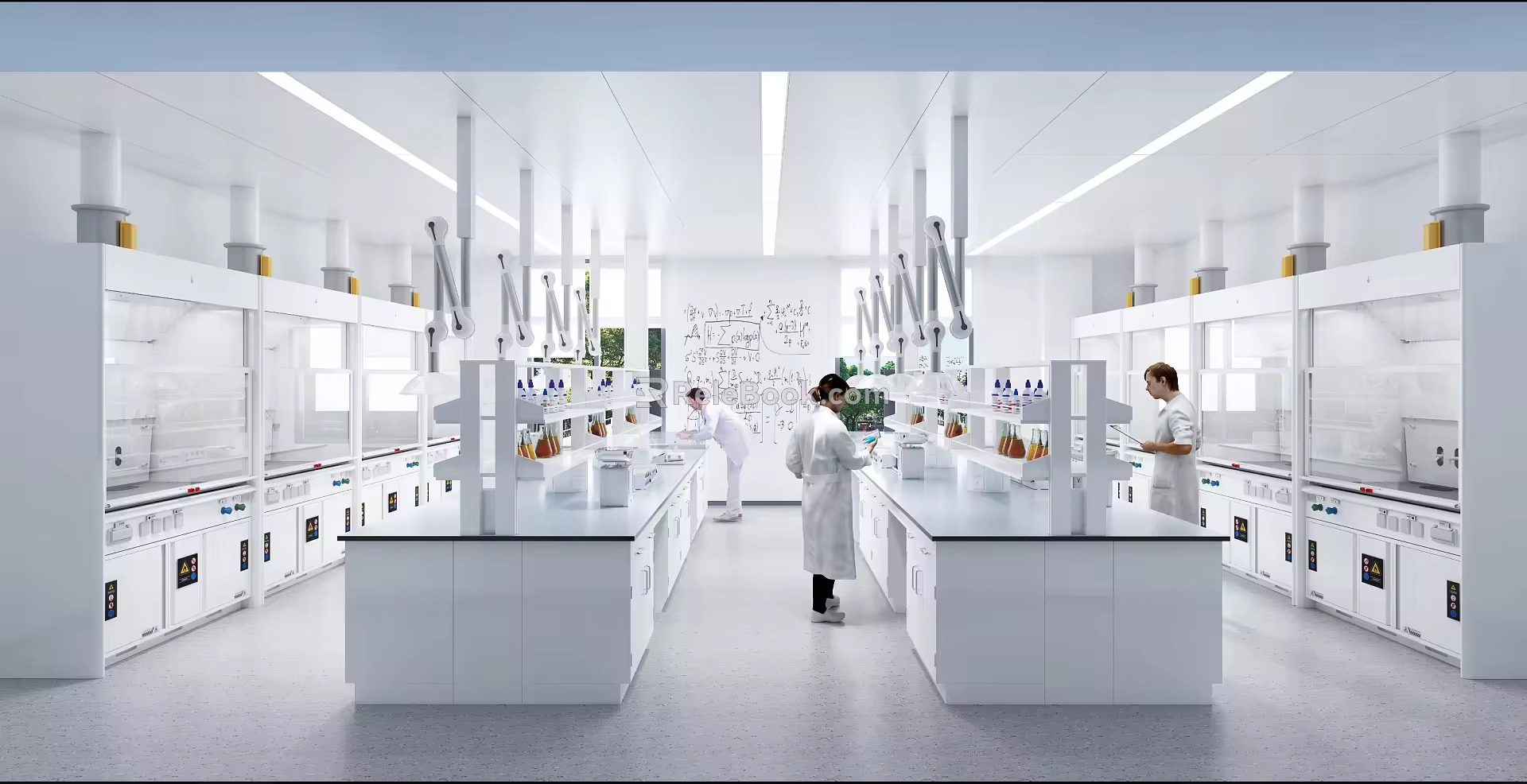 Modern Laboratory Synthesis Laboratory 3d model