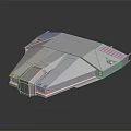 White Spacecraft Model With Sleek Fuselage Design And Detailed Structure For Aerospace Exploration