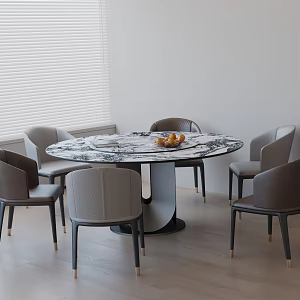 Modern table combination 3d model