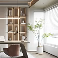 Modern study 3d model