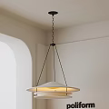 Modern Minimalist Interior Pendant Light With White Shade And Black Metal Frame