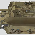 Military Tank With Heavy Armor Long Barrel Track System And Detailed Exterior Design