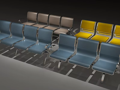 modern public chair 3d model modern public chair 3d model