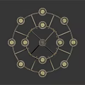 Classic Multi Tiered Chandelier With Metal Frame And Candle Lights For Decorative Furniture