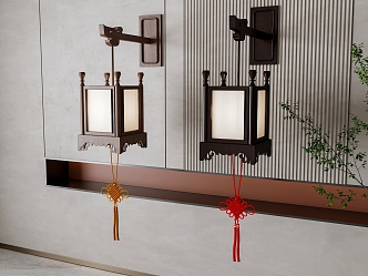 Wall lamp combination 3d model