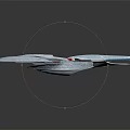 Futuristic Interstellar Starship Design With Streamlined Body Engines Wings And Detailed Structures