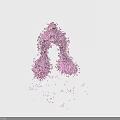 Pink Speckled Decorative Ornament Set With Symmetrical Design For Home Decor