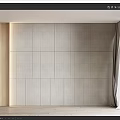 Modern Sofa Background Wall Interior With Textured Tiles And Wooden Frames