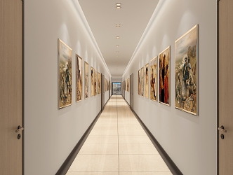 The Modern Corridor 3d model