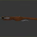 Traditional Handcrafted Crossbow With Wooden Body Blue Bowstring And Metal Trigger