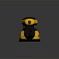DEWALT Electric Sander With Yellow Black Body And Dust Collection Attachment