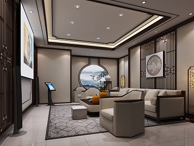 new chinese style video room home theater model