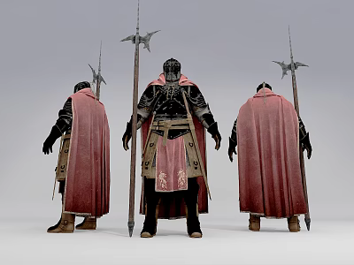 Modern Game Role Samurai 3d model