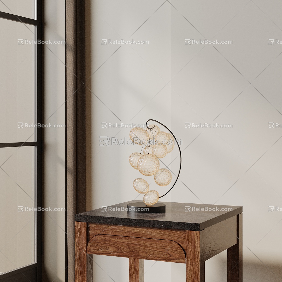 Modern table lamp 3d model