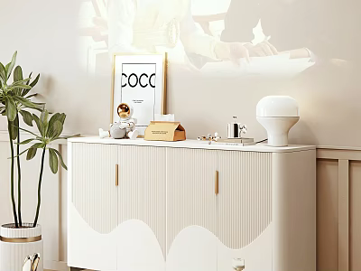 Modern Side Cabinet 3d model