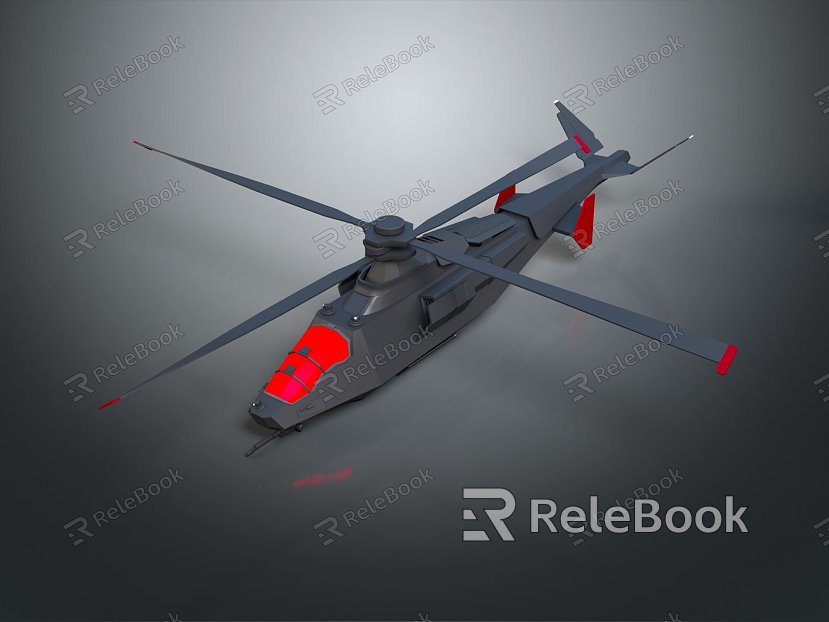 Modern Helicopter Cobra Helicopter Gunship Helicopter Aircraft Gunship model