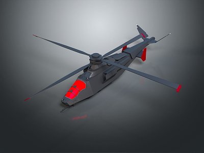 Modern Helicopter Cobra Helicopter Gunship Helicopter Aircraft Gunship 3d model