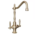 Ornate Gold Vintage Faucet With Decorative Details And Classic Design Elements