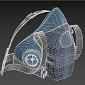 Medical Device Respirator Mask with Ergonomic Design and Adjustable Straps for Secure Fit