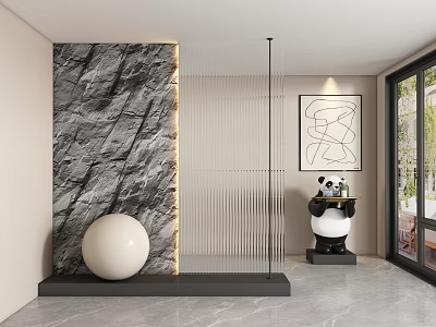 Entrance aisle partition 3d model