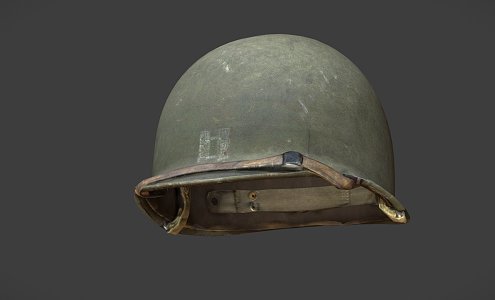 American Helmet Weapons 3d model