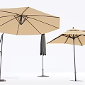 Outdoor Patio Umbrellas with Adjustable Canopy Sturdy Metal Stand and Modern Design Styles
