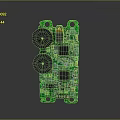 integrated circuit board circuit board integrated circuit integrated circuit integrated block electronic board electronic component electronic part chip 3d model