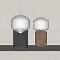Modern Table Lamp Cream Table Lamp Glass Table Lamp Bedroom Table Lamp Soft-fitting Table Lamp Decorative Table Lamp 3d model