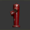 Red Fire Hydrant With Number 149 Isolated On Dark Background