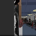 Modern Open Concept Fitness Gym With Training Equipment And Spacious Workout Area