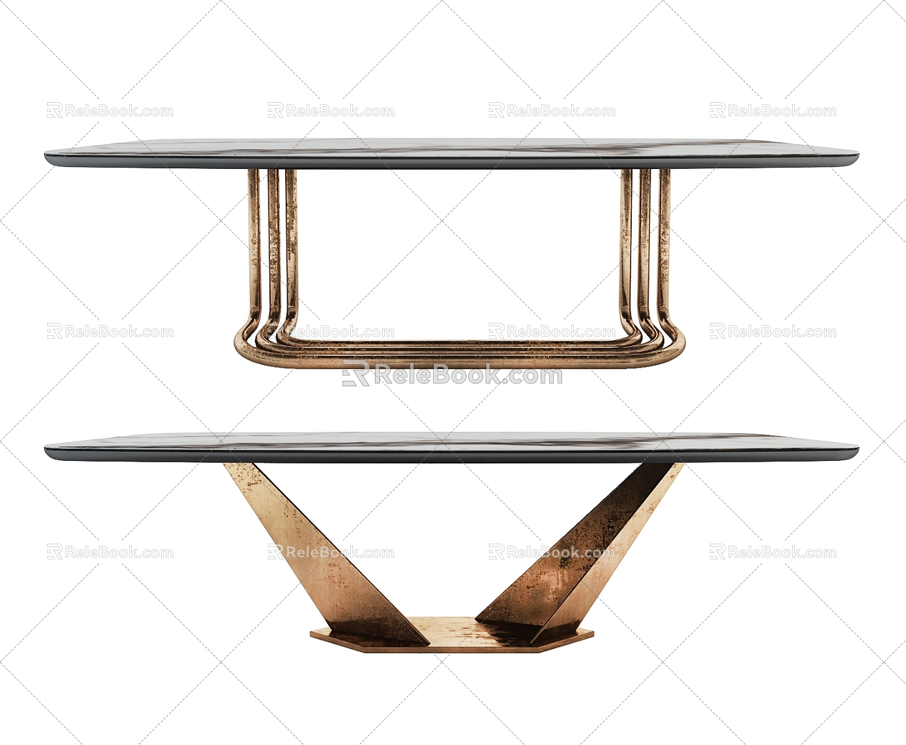 Modern dining table 3d model