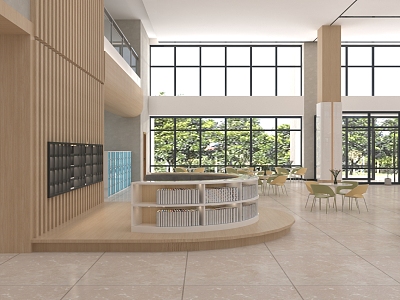 Simple Lobby Hall Library Foyer model