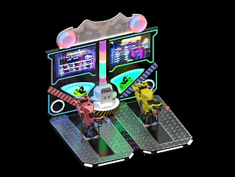Modern Game Machine Super Moto 3d model