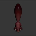 Pink Squirrel Game and Movie Character 3D Model With Big Eyes Fluffy Tail Standing Pose