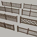 Wooden Railings With Various Designs For Home And Garden Decoration