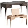 Modern Wooden Dressing Table With Open Mirror And Drawer Storage Design