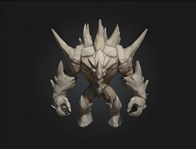 Stone Man Mo Feet Game Character LOL 3d model Stone Man Mo Feet Game Character LOL 3d model