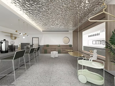Modern Cafe 3d model